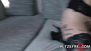 Hitzefrei Anal Lesbian Play with Shaved Big Tits in Front of Friend