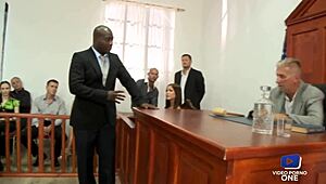 These stunning sluts get pounded right in front of the judge at the wild tribunal.