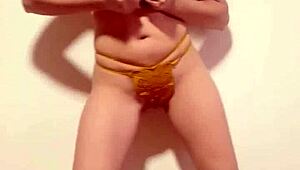 Wow, that bra is splitting with those huge natural tits nude