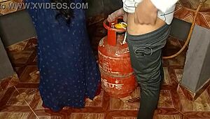 Indian Couple Achieves Orgasm In Kitchen Doggystyle