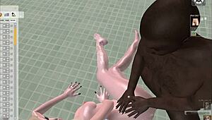 Intense footjob leads to passionate anal and cumshot