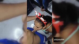 celebrating christmas with hot sluts and a naughty gift!