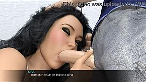 in this chapter, my stepsister reveals her secret camgirl job with big tits