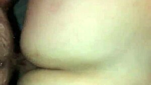 Wife with a big ass takes a monster cock doggy style and gets cum on her ass