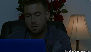 Keisha Grey fulfills nurse fantasy with blowjob and facial