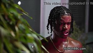 bbc titty fuck in the pool at night