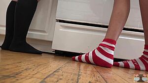 Indian Goddess Cooks Upskirt in Kitchen