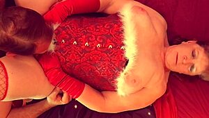 Granny, Explode In Holiday Orgasm With Muff Diving!