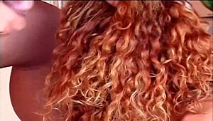 Man, this Latin redhead tranny rocks a hot threesome. Doggy style action is unreal!