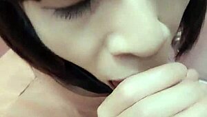 Helping My Ladyboy Friend with a Hot Outdoor Blowjob, Cum on Stockings Feels So Raw