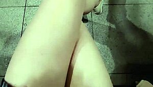 Helping My Ladyboy Friend with a Hot Outdoor Blowjob, Cum on Stockings Feels So Raw