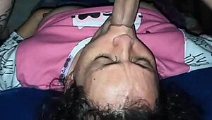 Mature MILF Loves Sucking Dick And Giving Black Kiss To Son's Friend!