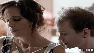 Heartless Stepbrothers DP Helpless Sick Stepmom in Wild Threesome