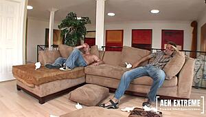 latina maid natalia rosa takes double penetration in ass and pussy hard