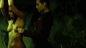 lesbian slave whipped by mistress 😈