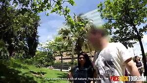 big tits latina sucking huge cock sloppy pov