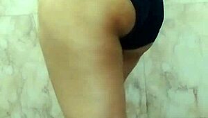 Indian step sister in black bra moans while fingering for BIG DICK