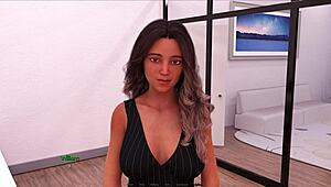 Radiant waitress sneaks sex in the stalls for part 6 action 😍