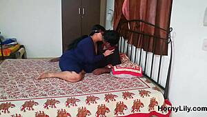 Mature Desi Bhabhi gets rough painful fucking with husband, swallowing cum after pussy action