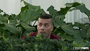 Hot blonde teen 18+ in bikini loves being watched masturbating outdoors before doggystyle fuck!