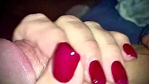 curious hands explore a large object close-up