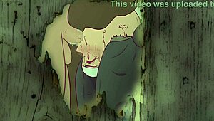 a naughty nun gets slammed front and back in hentai cartoon parody