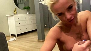Lara Frost POV Handjob and Blowjob with Dirty Talk to Leo Casanova