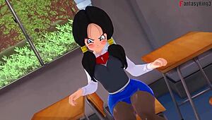 Android 18 And Videl Seduce Gohan In Dragon Ball Zex Fantasy Movie