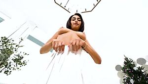 Teen Babe Rides Monster Cock