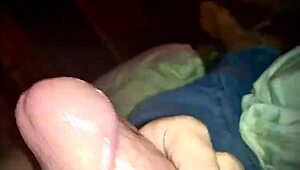 curious hands explore a large object close-up