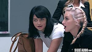 Hey, check this wild lesbian anal sex with horny students Lola Fae and babe Leda Lotharia under hot milf Katie Morgan’s lead! 🔥💦