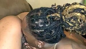 Ebony teen gets her pussy licked by back honey cocane