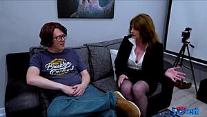 the boss lady ava turns into a cock sucking milf