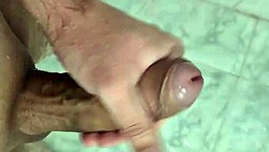 Young bisexual guy masturbates in the shower in this homemade video.