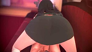 Nerissa Ravencroft In Cute Anime Scene