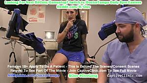 Clov Stefania Mafra Brought to Remote Interrogation Center - Officer Tampa Commands Her Every Move!