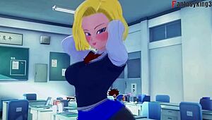 Android 18 And Videl Seduce Gohan In Dragon Ball Zex Fantasy Movie