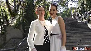 Classy Mature Lesbian Fingers In Stockings