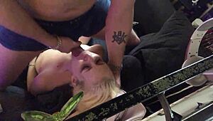 Rough cock sucking and fucking on sofa 😈