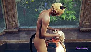 Elsa Femboy Swallows Cock Like A Pro In Frozen Yaoi