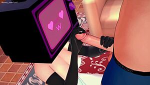 Uncensored Hentai Woman Rides in Fun Parody