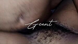 She climaxes in close-up hairy missionary sex.