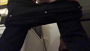 French amateur in black leather pants - wanna see me fucked from behind in POV?