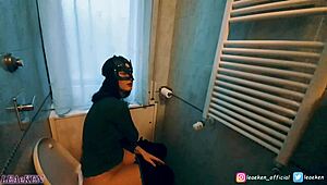 She Gets Banged In Bathroom While Boyfriend Parties?