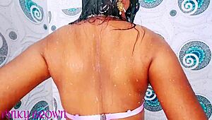 Animated 3D cartoon video of cute Indian girl using carrot