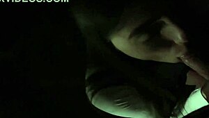 Brunette babe flashes mini skirt and panties outdoors