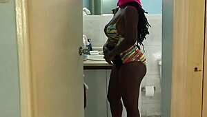 Jamaican Queens Feel Intense Pleasure Oiling Each Other Up