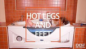 bathroom lesbian action with ani blackfox and tina kay