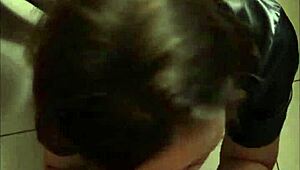 French amateur in black leather pants - wanna see me fucked from behind in POV?