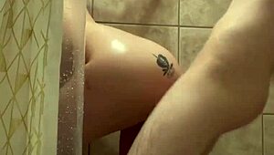 fucking my step sister in the shower, her wet ass getting pounded hard
